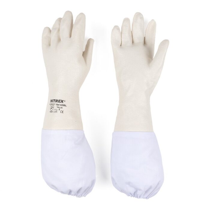 guantes apicultor Guantes de nitrilo con manguito